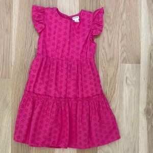 Crewcuts Fuchsia Flutter Sleeve Dress